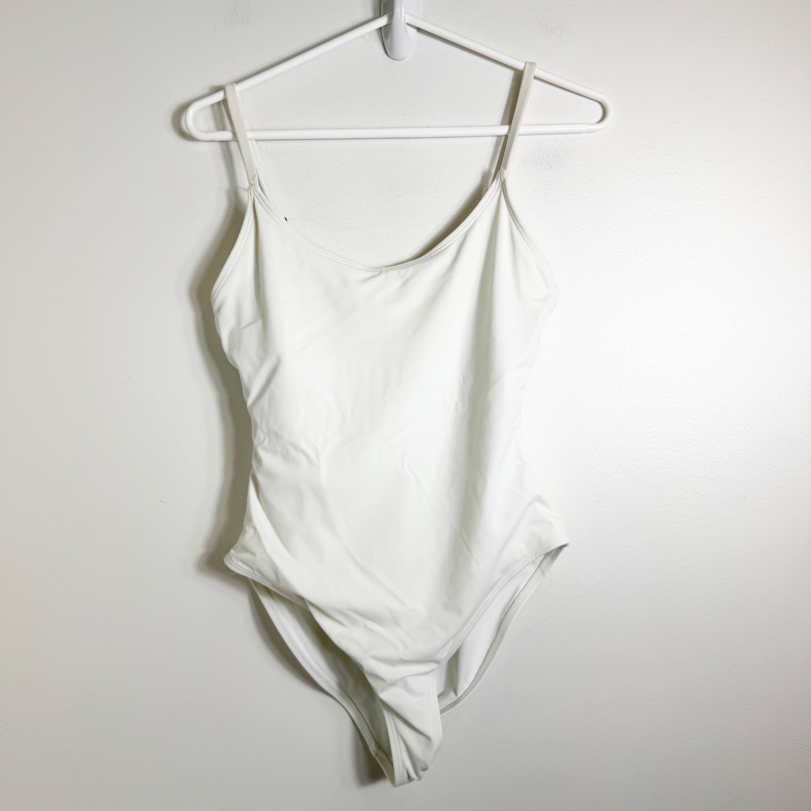 Andie Amalfi One Piece Swimsuit Womens Size M White Adjustable Straps
